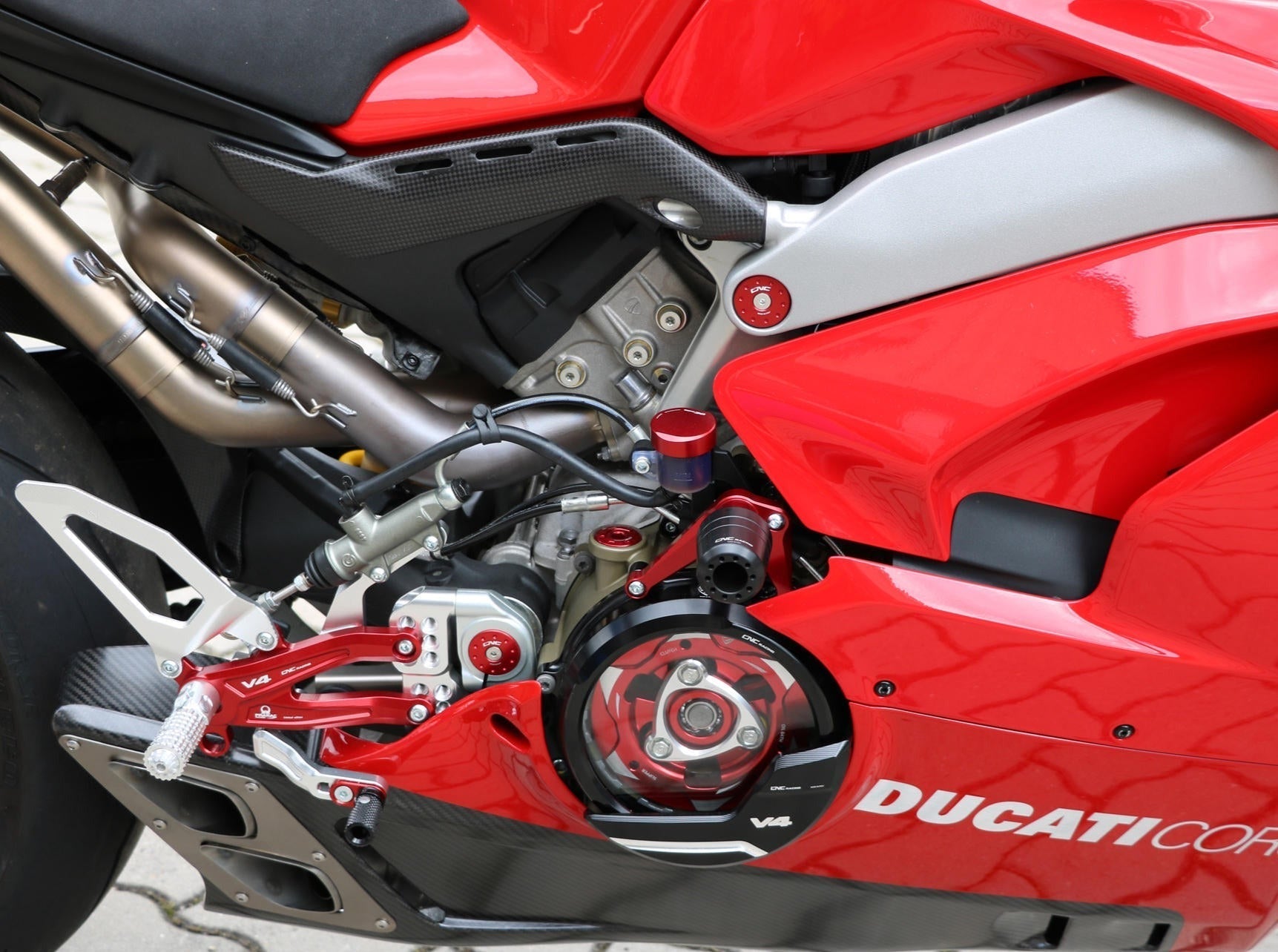 TC326 - CNC RACING Ducati Panigale V4 (22/24) Frame Crash Protection Sliders – Accessories in the Factory Racing Motorcycle Aftermarket Accessories and Parts Online Shop