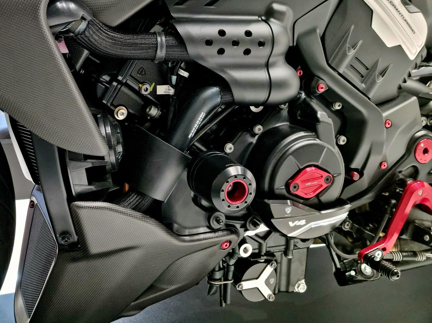 TC327 - CNC RACING Ducati Diavel V4 (2023+) Frame Crash Protection Sliders