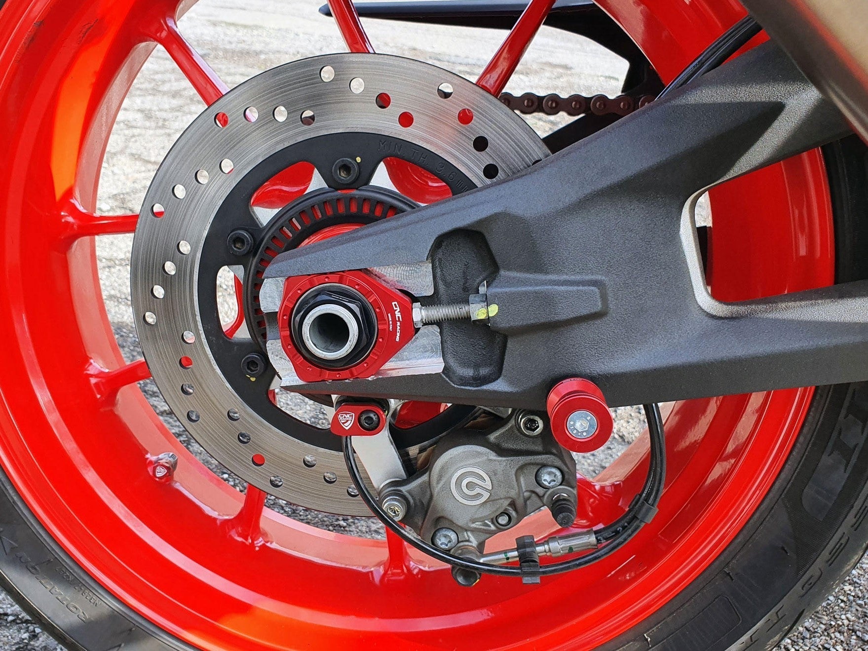 SC196 - CNC RACING Ducati Monster 950 (2021+) Swingarm Spools (M6) – Accessories in the Factory Racing Motorcycle Aftermarket Accessories and Parts Online Shop