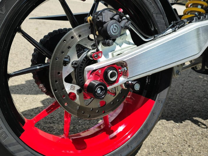 CNC RACING TD016 Ducati Monster 937 / Hypermotard 698 Mono Chain Adjuster With Crash Pad – Accessories in the Factory Racing Motorcycle Aftermarket Accessories and Parts Online Shop