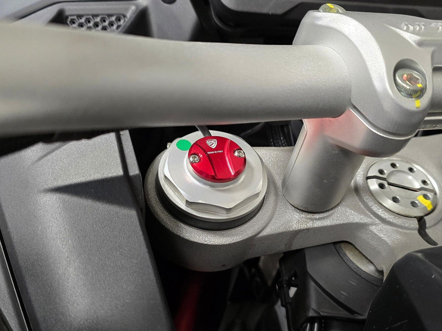 TE203 - CNC RACING Ducati Multistrada V4 S / Rally (2021+) Fork Leg Plug Cover – Accessories in the Factory Racing Motorcycle Aftermarket Accessories and Parts Online Shop