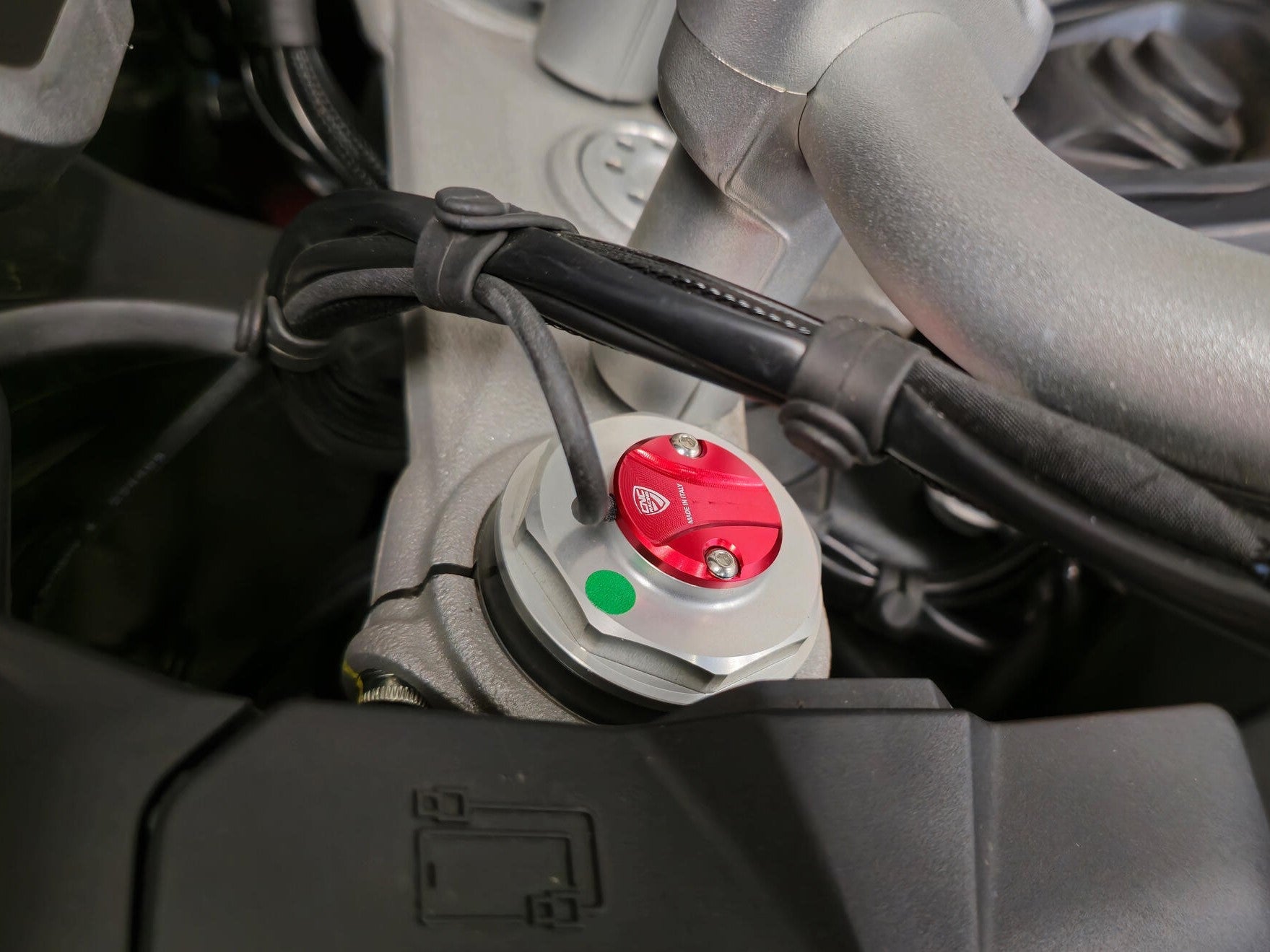 TE203 - CNC RACING Ducati Multistrada V4 S / Rally (2021+) Fork Leg Plug Cover – Accessories in the Factory Racing Motorcycle Aftermarket Accessories and Parts Online Shop