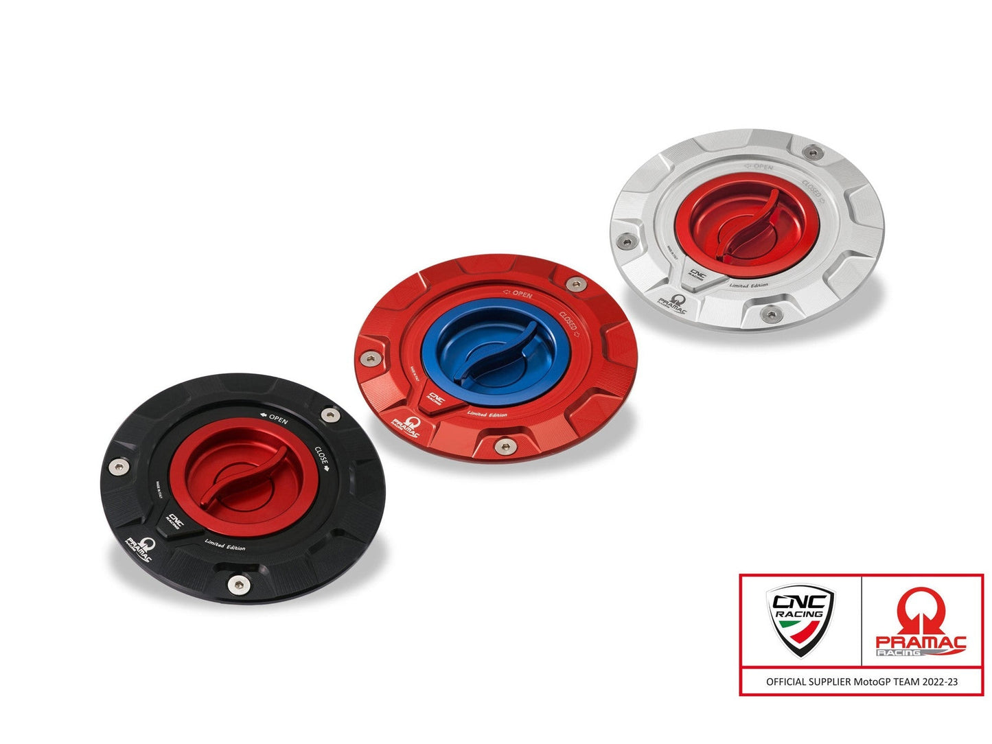 TS423PR - CNC RACING Ducati / MV Agusta Fuel Tank Cap (Pramac edition) – Accessories in the Factory Racing Motorcycle Aftermarket Accessories and Parts Online Shop