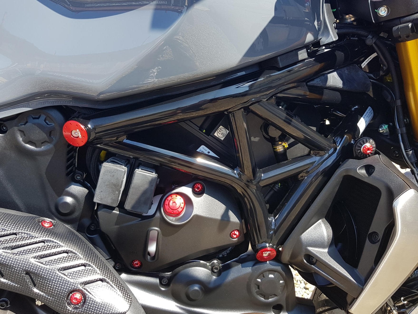 TT335 - CNC RACING Ducati Monster 821/1200 Frame Plugs – Accessories in the Factory Racing Motorcycle Aftermarket Accessories and Parts Online Shop