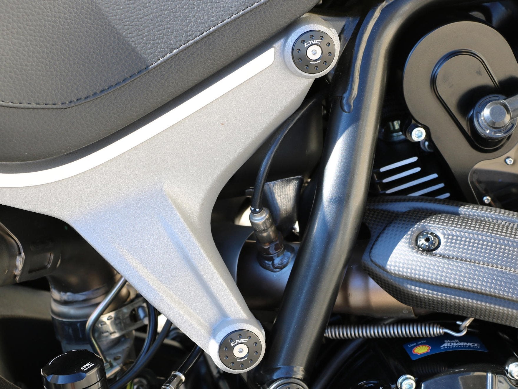 TT351 - CNC RACING Ducati Scrambler 1100 (2018+) Rear Frame Plugs – Accessories in the Factory Racing Motorcycle Aftermarket Accessories and Parts Online Shop