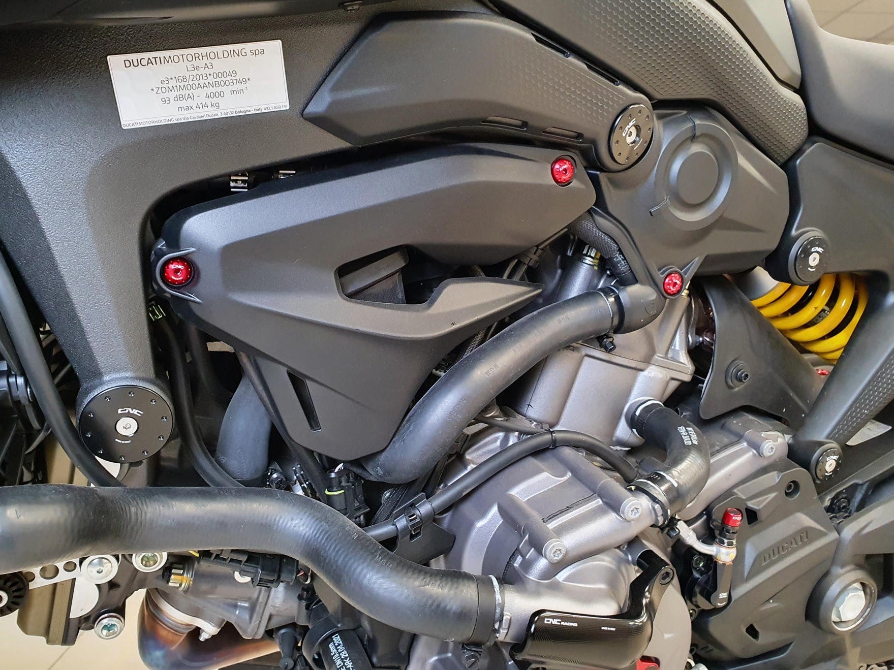 TT365 - CNC RACING Ducati Monster 950 (2021+) Frame Plugs – Accessories in the Factory Racing Motorcycle Aftermarket Accessories and Parts Online Shop