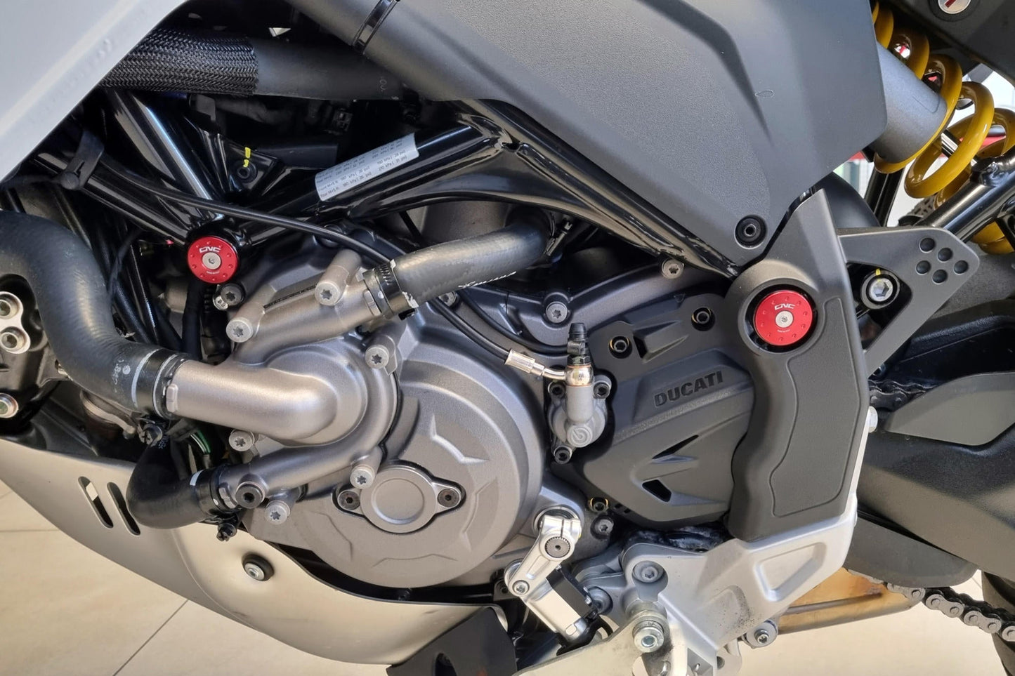 TT369 - CNC RACING Ducati DesertX (2022+) Frame Plugs – Accessories in the Factory Racing Motorcycle Aftermarket Accessories and Parts Online Shop