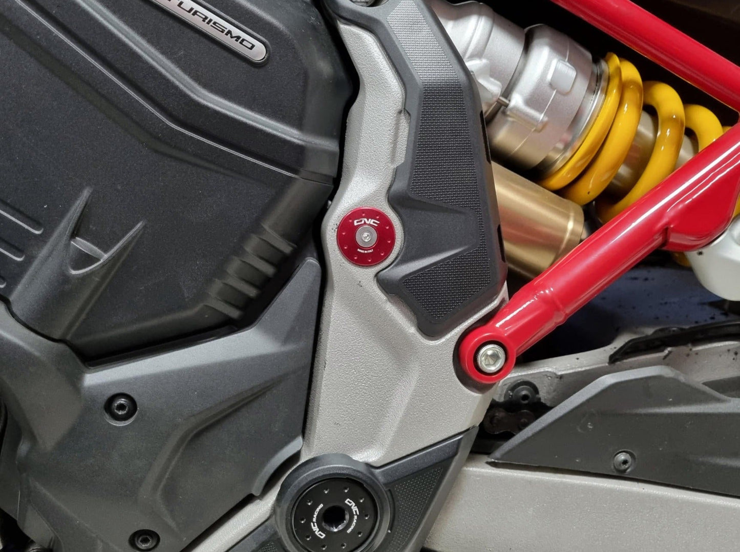 TT371 - CNC RACING Ducati Multistrada V4 (2021+) Frame Plugs (small holes set) – Accessories in the Factory Racing Motorcycle Aftermarket Accessories and Parts Online Shop