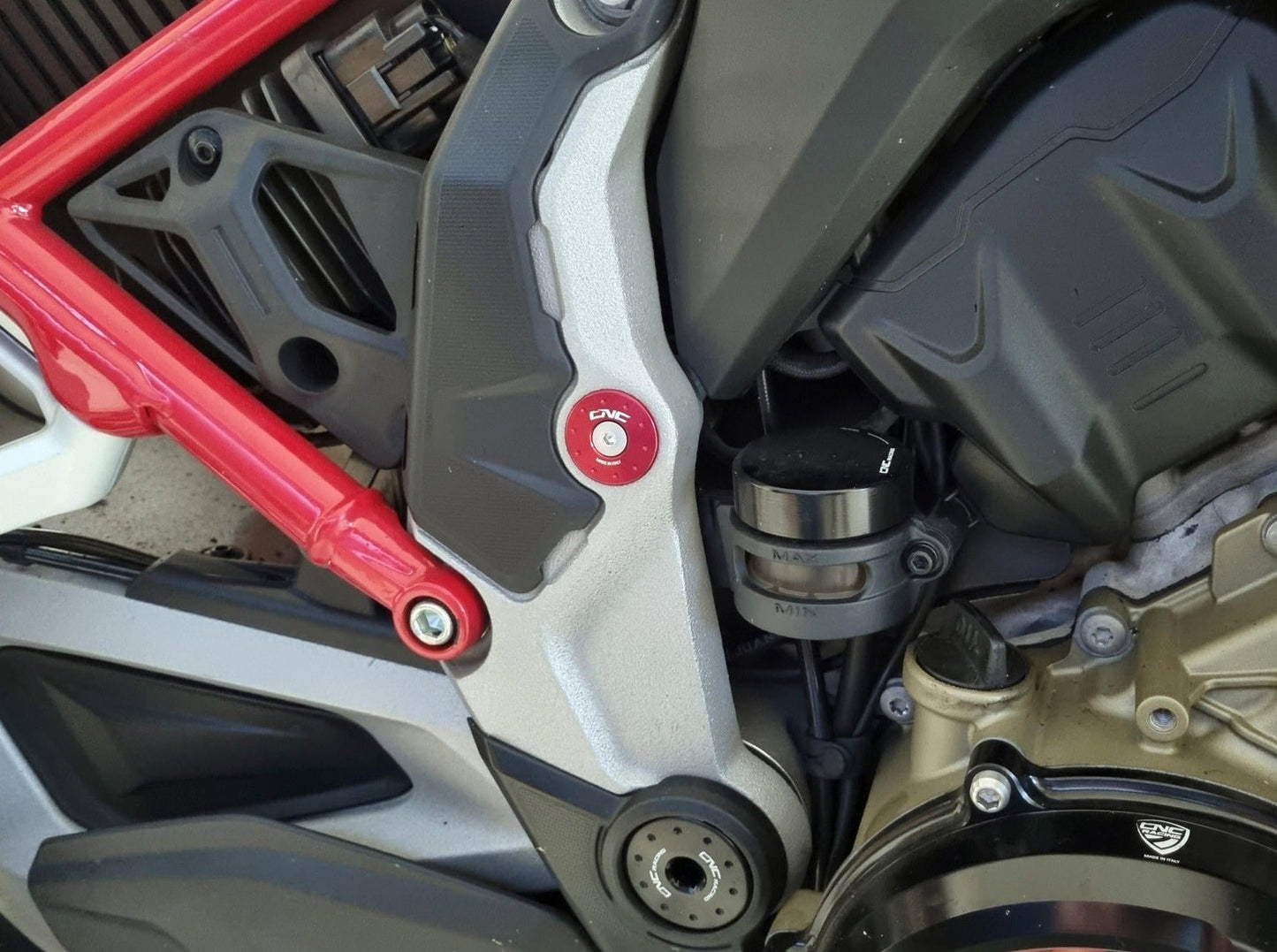 TT371 - CNC RACING Ducati Multistrada V4 (2021+) Frame Plugs (small holes set) – Accessories in the Factory Racing Motorcycle Aftermarket Accessories and Parts Online Shop