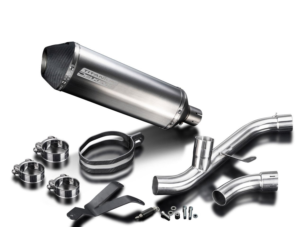 DELKEVIC Ducati Supersport 939 (17/20) De-Cat Slip-on Exhaust 13.5" X-Oval Titanium