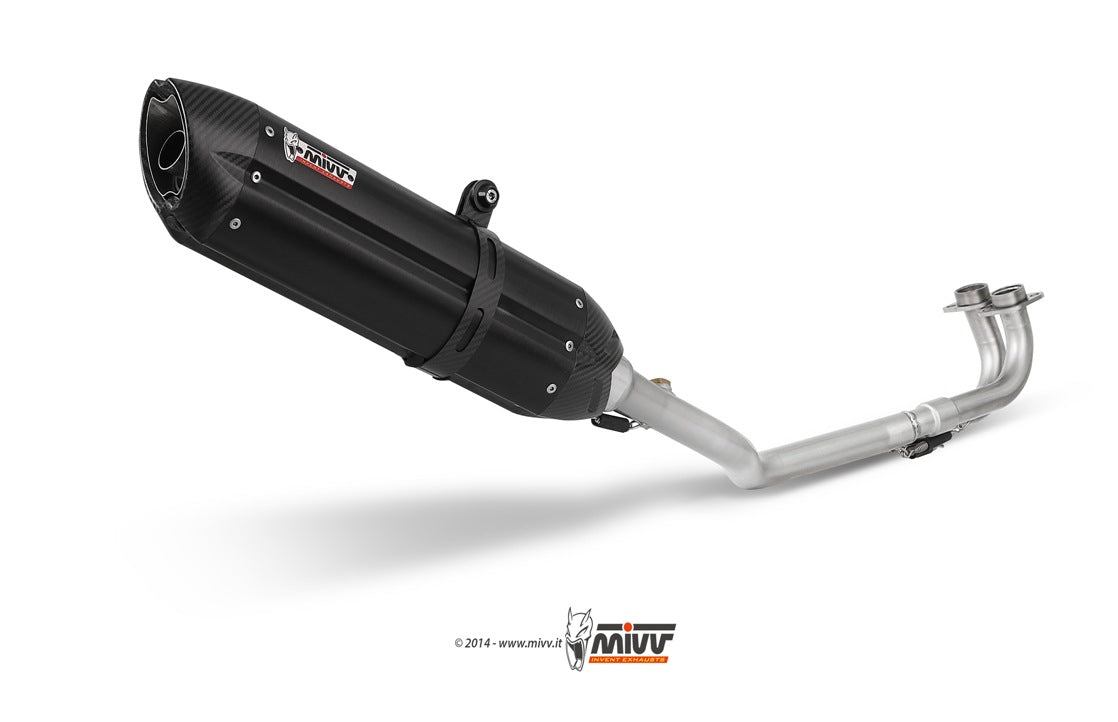 MIVV Y.018 YAMAHA T-MAX 500 (2001 - 2007) Full System Exhaust "Suono" (Black; not approved) – Accessories in the 2WheelsHero Motorcycle Aftermarket Accessories and Parts Online Shop