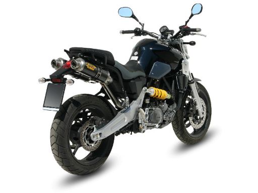 MIVV UY.025 YAMAHA MT-03 (2006 - 2014) Dual Slip on Underseat Exhaust "GP" (Carbon; approved) – Accessories in the 2WheelsHero Motorcycle Aftermarket Accessories and Parts Online Shop