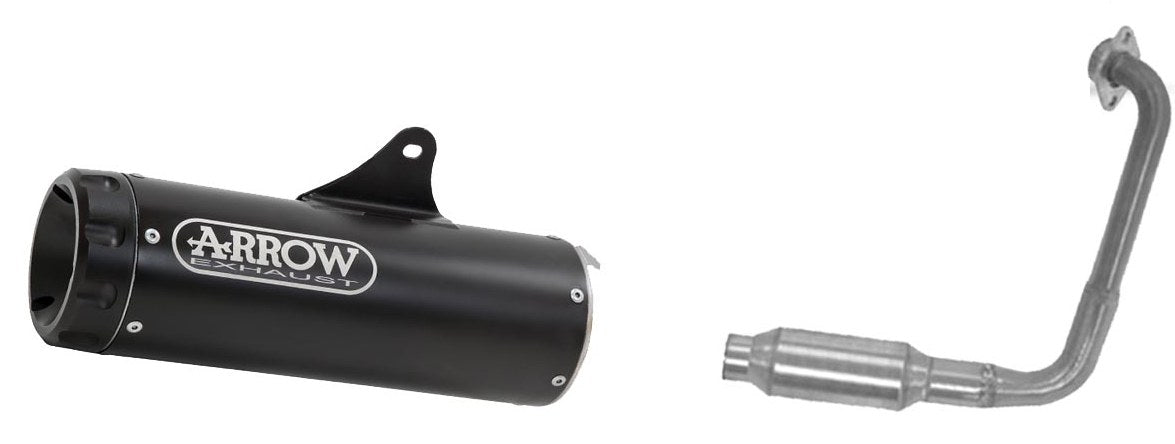 ARROW YAMAHA XSR125 Steel Full Exhaust System – Factory Racing
