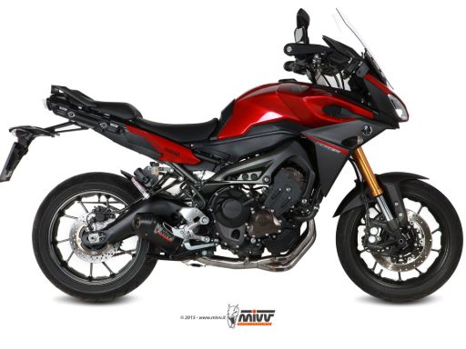 MIVV Y.049 YAMAHA TRACER 900 / TRACER 900 GT / FJ-09 (2015 - 2020) Full System Exhaust "OVAL" (Carbon + Carbon Cap; approved) – Accessories in the 2WheelsHero Motorcycle Aftermarket Accessories and Parts Online Shop