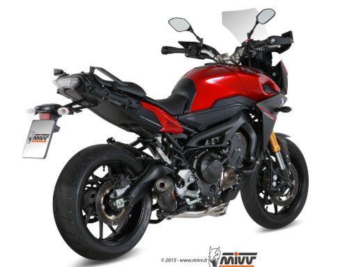 MIVV Y.049 YAMAHA TRACER 900 / TRACER 900 GT / FJ-09 (2015 - 2020) Full System Exhaust "OVAL" (Carbon + Carbon Cap; approved) – Accessories in the 2WheelsHero Motorcycle Aftermarket Accessories and Parts Online Shop