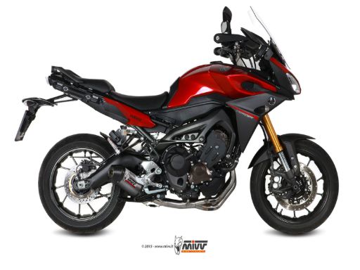 MIVV Y.049 YAMAHA TRACER 900 / TRACER 900 GT / FJ-09 (2015 - 2020) Full System Exhaust "OVAL" (Titanium+ Carbon Cap; approved) – Accessories in the 2WheelsHero Motorcycle Aftermarket Accessories and Parts Online Shop