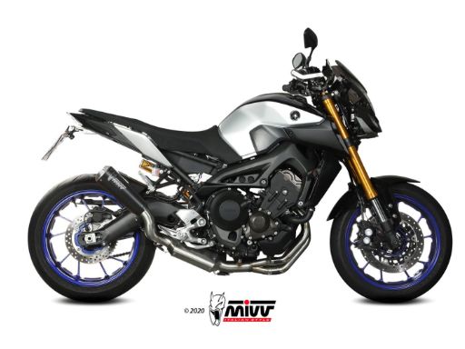 MIVV Y.060 YAMAHA MT-09 / SP / FZ-09 (2013 - 2020) Full System Exhaust "X-M1" (Black; approved) – Accessories in the 2WheelsHero Motorcycle Aftermarket Accessories and Parts Online Shop