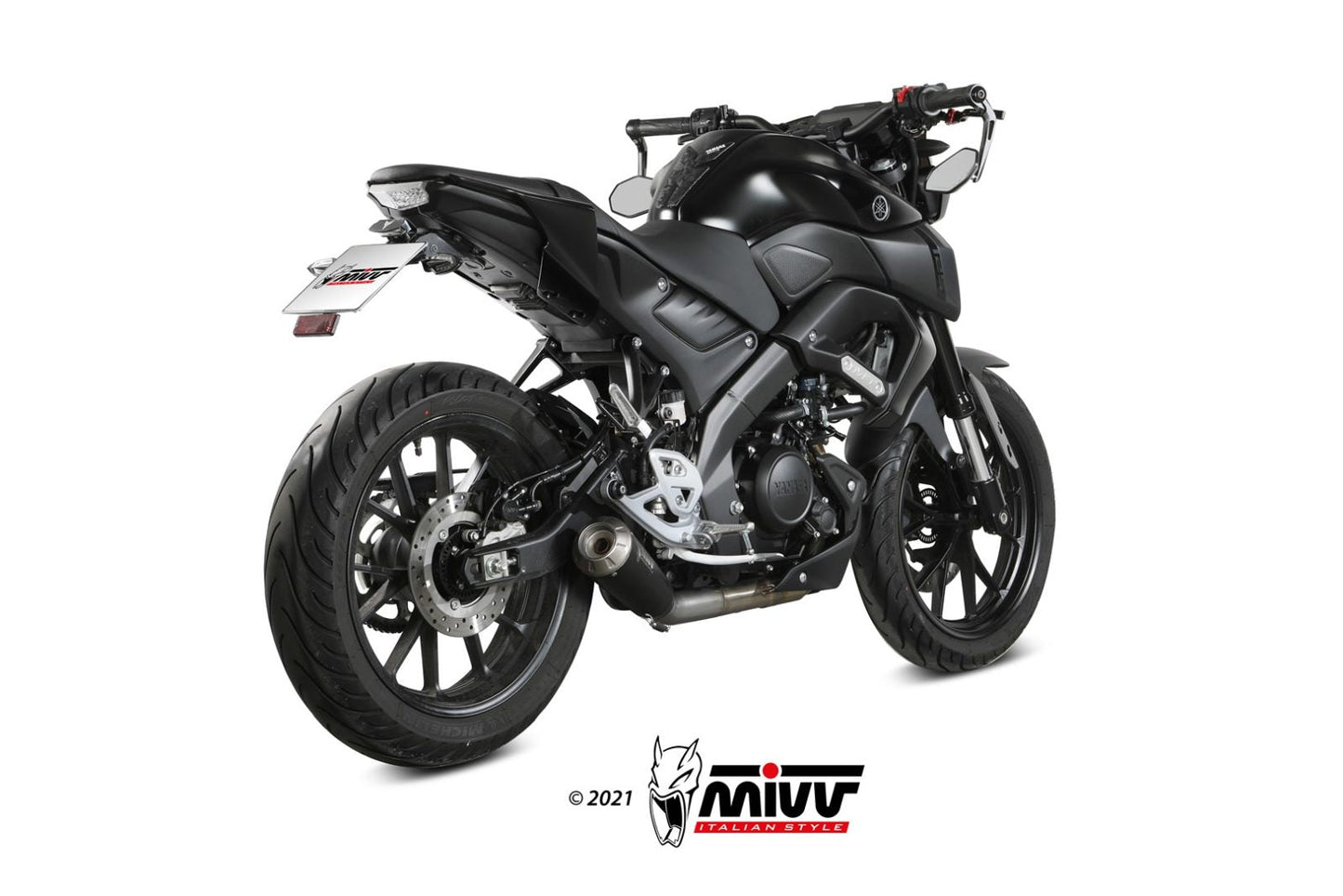 MIVV Y.067 YAMAHA MT-125 / YZF R125 (2020 - ) Full System Exhaust "X-M1" (Black; approved) – Accessories in the 2WheelsHero Motorcycle Aftermarket Accessories and Parts Online Shop