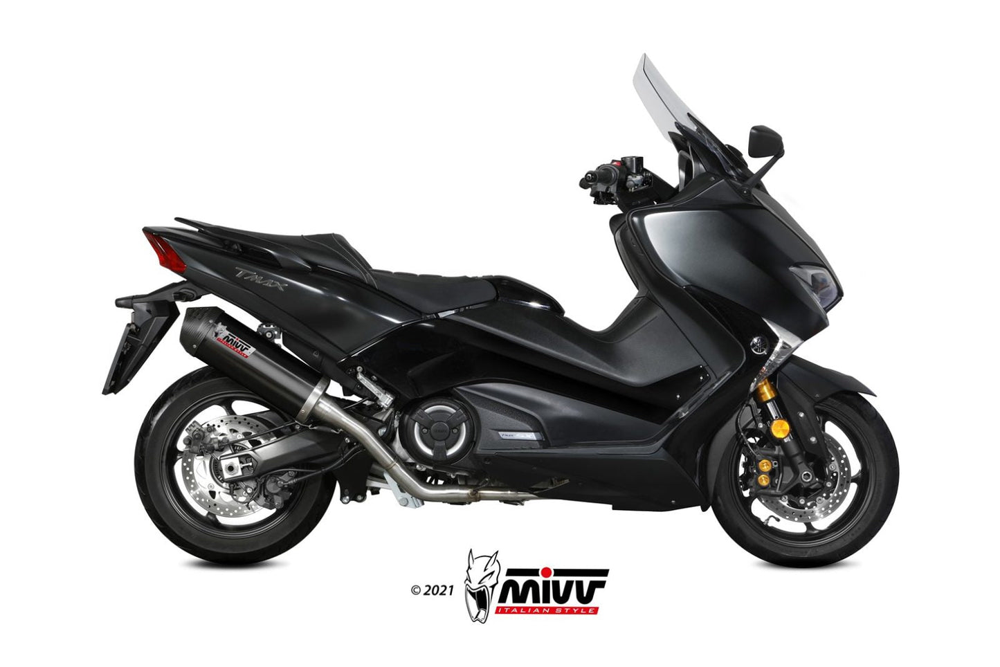 MIVV Y.061 YAMAHA T-MAX 530 (2017 - 2019) Full System Exhaust " Oval" (Black + Carbon Cap; approved) – Accessories in the 2WheelsHero Motorcycle Aftermarket Accessories and Parts Online Shop