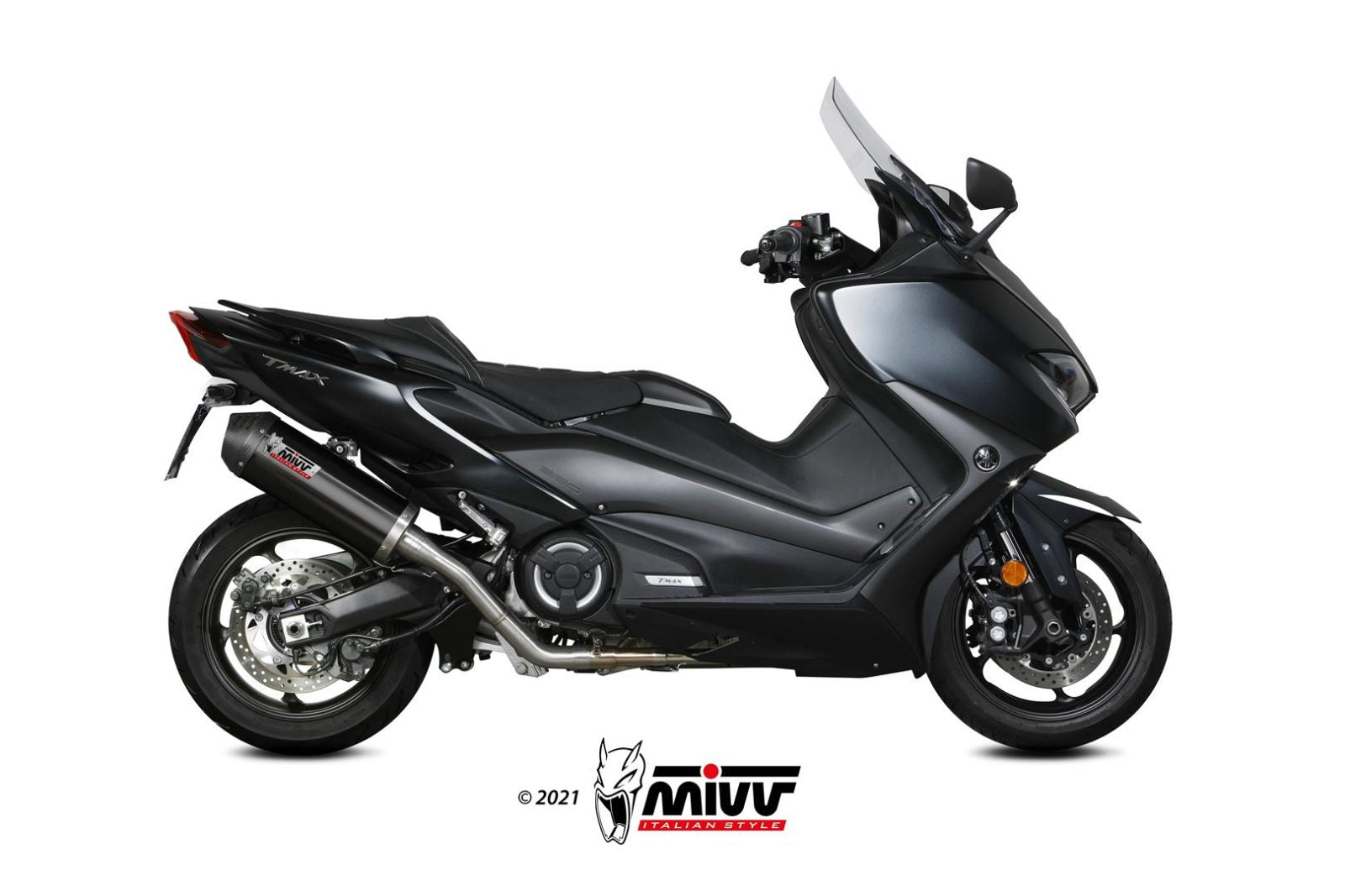 MIVV Y.061 YAMAHA T-MAX 560 (2020 - 2021) Full System Exhaust " Oval" (Black + Carbon Cap; approved) – Accessories in the 2WheelsHero Motorcycle Aftermarket Accessories and Parts Online Shop