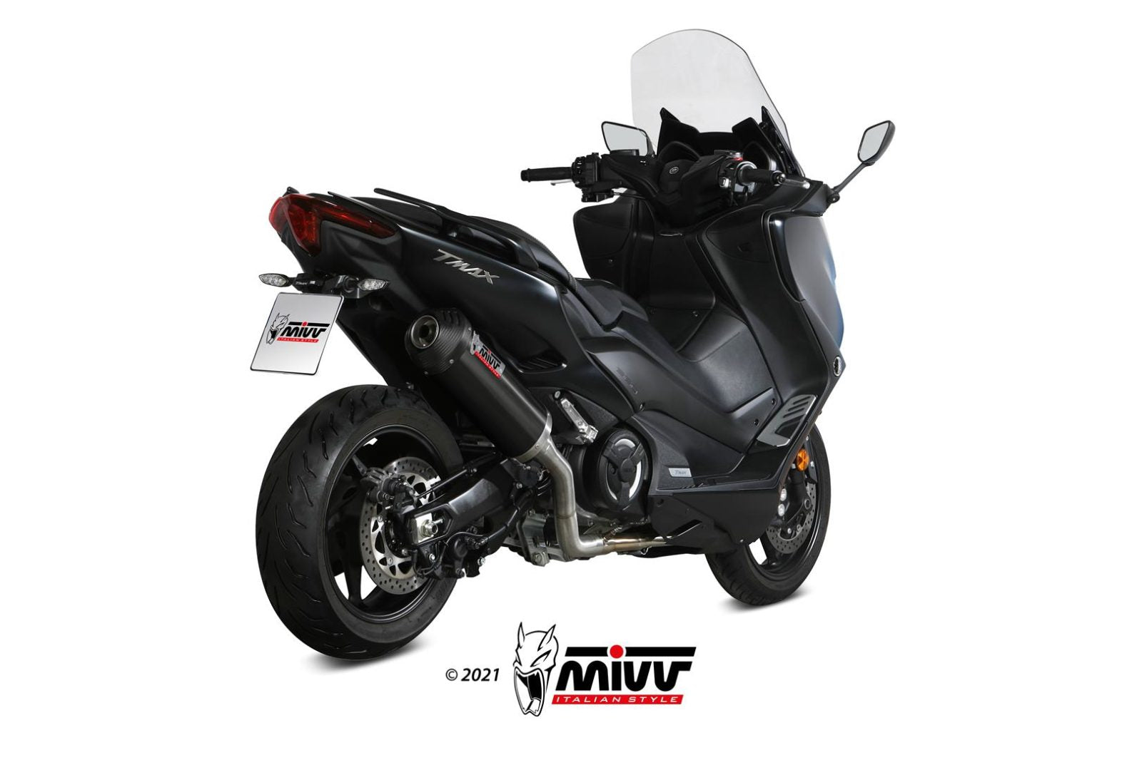 MIVV Y.061 YAMAHA T-MAX 560 (2020 - 2021) Full System Exhaust " Oval" (Black + Carbon Cap; approved) – Accessories in the 2WheelsHero Motorcycle Aftermarket Accessories and Parts Online Shop
