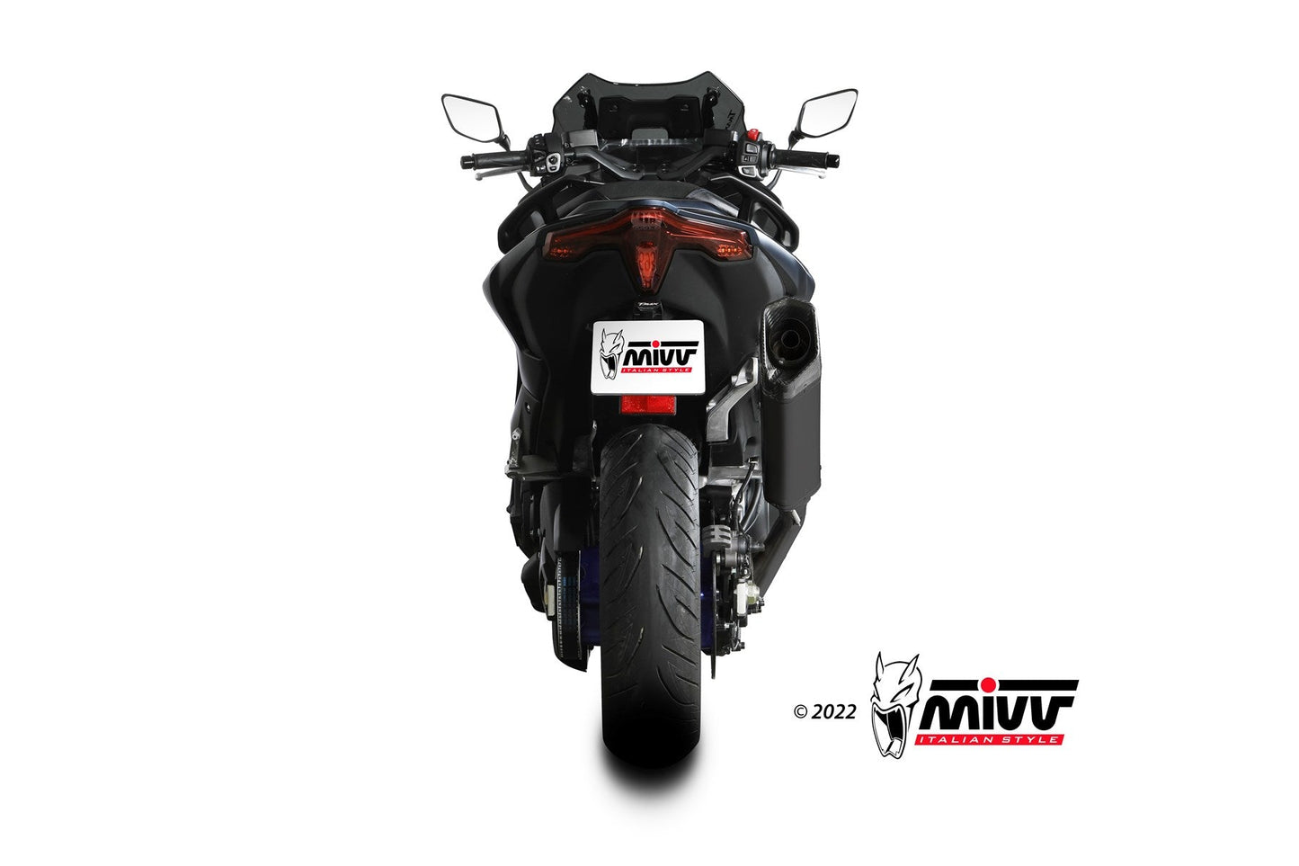 MIVV Y.073 YAMAHA T-MAX 560 (2022 - ) Full System Exhaust "SR-1" (Black Titanium; approved) – Accessories in the 2WheelsHero Motorcycle Aftermarket Accessories and Parts Online Shop