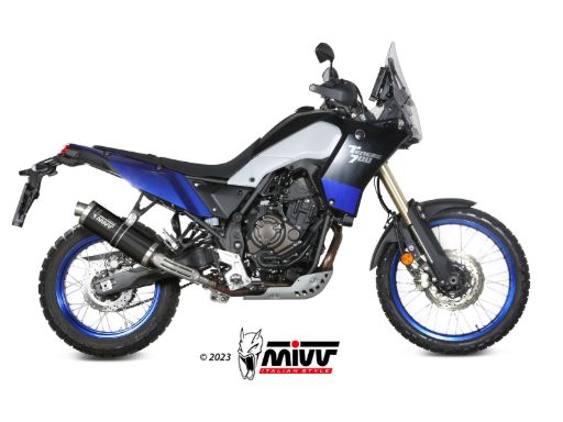 MIVV Y.064 YAMAHA TENERE' 700 (2019 - ) SLIP-ON Exhaust "OVAL" (Black Titanium; approved) – Accessories in the 2WheelsHero Motorcycle Aftermarket Accessories and Parts Online Shop