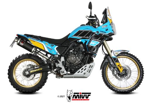 MIVV Y.064 YAMAHA TENERE' 700 (2019 - ) SLIP-ON High Exhaust "DAKAR" (Black; approved) – Accessories in the 2WheelsHero Motorcycle Aftermarket Accessories and Parts Online Shop