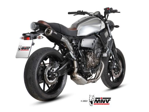 MIVV Y.052 YAMAHA XSR 700 (2016 - 2020) Full System high Exhaust "GHIBLI" (Black; approved) – Accessories in the 2WheelsHero Motorcycle Aftermarket Accessories and Parts Online Shop
