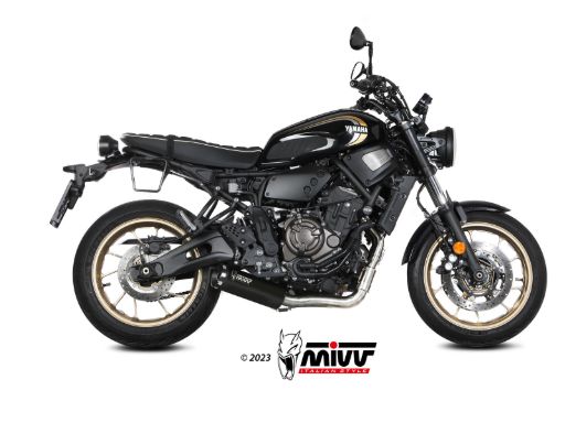 MIVV Y.077 YAMAHA XSR 700 (2021 - ) Full System Exhaust "HR-1" (ALUMINIUM BACKPLATE; approved) – Accessories in the 2WheelsHero Motorcycle Aftermarket Accessories and Parts Online Shop