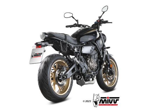 MIVV Y.077 YAMAHA XSR 700 (2021 - ) Full System Exhaust "HR-1" (ALUMINIUM BACKPLATE; approved) – Accessories in the 2WheelsHero Motorcycle Aftermarket Accessories and Parts Online Shop