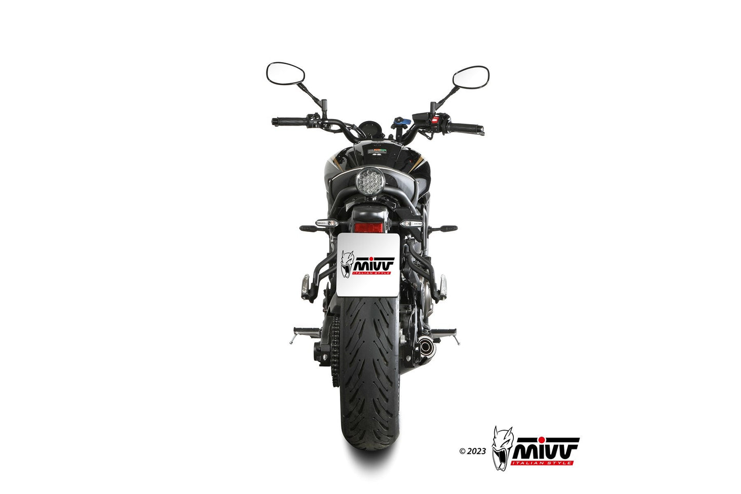 MIVV Y.077 YAMAHA XSR 700 (2021 - ) Full System Exhaust "HR-1" (LONG CARBON BACKPLATE; approved) – Accessories in the 2WheelsHero Motorcycle Aftermarket Accessories and Parts Online Shop