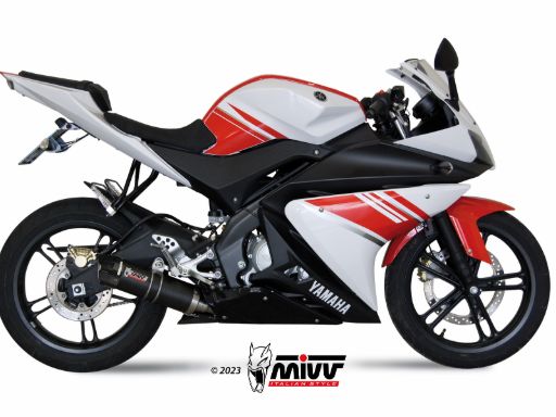 MIVV Y.030 YAMAHA YZF R125 (2008 - 2013) Full System Exhaust "GP" (Black + Carbon Cap; approved) – Accessories in the 2WheelsHero Motorcycle Aftermarket Accessories and Parts Online Shop