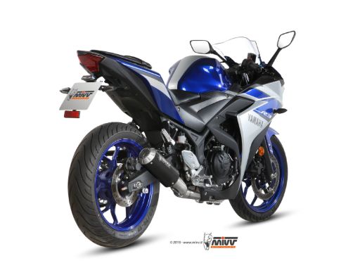 MIVV X.YA.0008 YAMAHA YZF R25 / YZF R3 / MT-03 (2015 - ) Full System Exhaust "Full System" (Black; not approved) – Accessories in the 2WheelsHero Motorcycle Aftermarket Accessories and Parts Online Shop