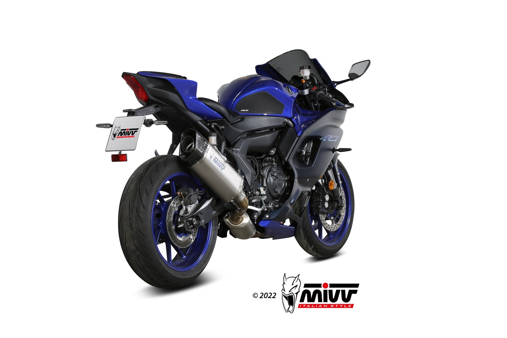 MIVV Y.071 YAMAHA R7 (2022 -) Full System high Exhaust "SR-1" (Black Titanium; approved) – Accessories in the 2WheelsHero Motorcycle Aftermarket Accessories and Parts Online Shop
