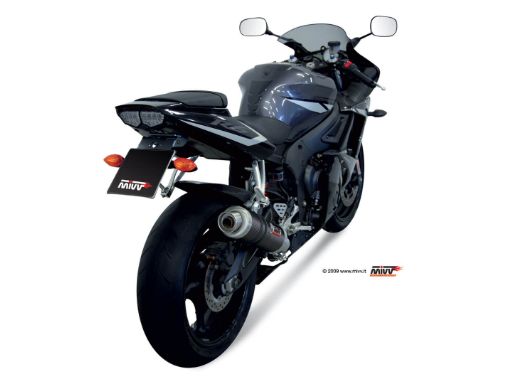 MIVV Y.013 YAMAHA YZF 600 R6 (2003 - 2005) SLIP-ON Exhaust "OVAL" (carbon; approved) – Accessories in the 2WheelsHero Motorcycle Aftermarket Accessories and Parts Online Shop