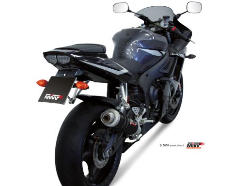 MIVV Y.013 YAMAHA YZF 600 R6 (2003 - 2005) SLIP-ON Exhaust "GP" (Black; approved) – Accessories in the 2WheelsHero Motorcycle Aftermarket Accessories and Parts Online Shop