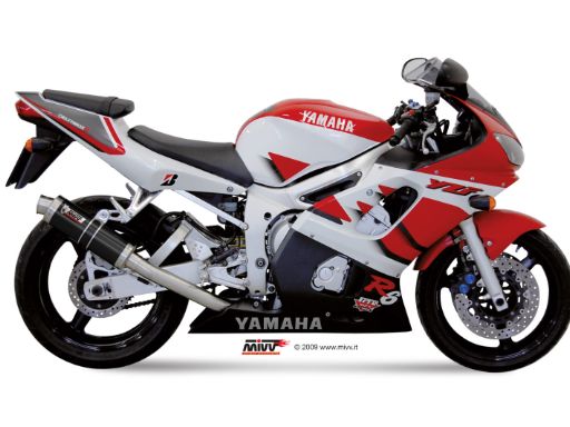 MIVV Y.003 YAMAHA YZF 600 R6 (1999 - 2002) SLIP-ON Exhaust "GP" (Carbon; approved) – Accessories in the 2WheelsHero Motorcycle Aftermarket Accessories and Parts Online Shop