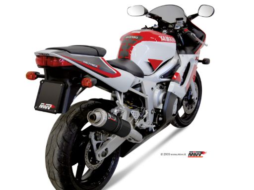 MIVV Y.003 YAMAHA YZF 600 R6 (1999 - 2002) SLIP-ON Exhaust "GP" (Carbon; approved) – Accessories in the 2WheelsHero Motorcycle Aftermarket Accessories and Parts Online Shop