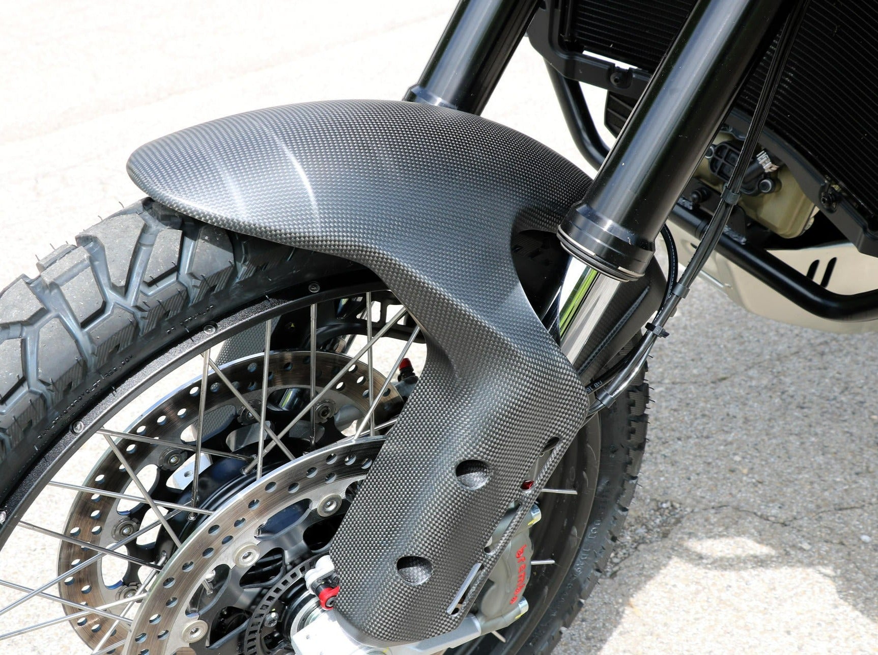 ZA240 - CNC RACING Ducati DesertX (2022+) Carbon Front Fender – Accessories in the Factory Racing Motorcycle Aftermarket Accessories and Parts Online Shop