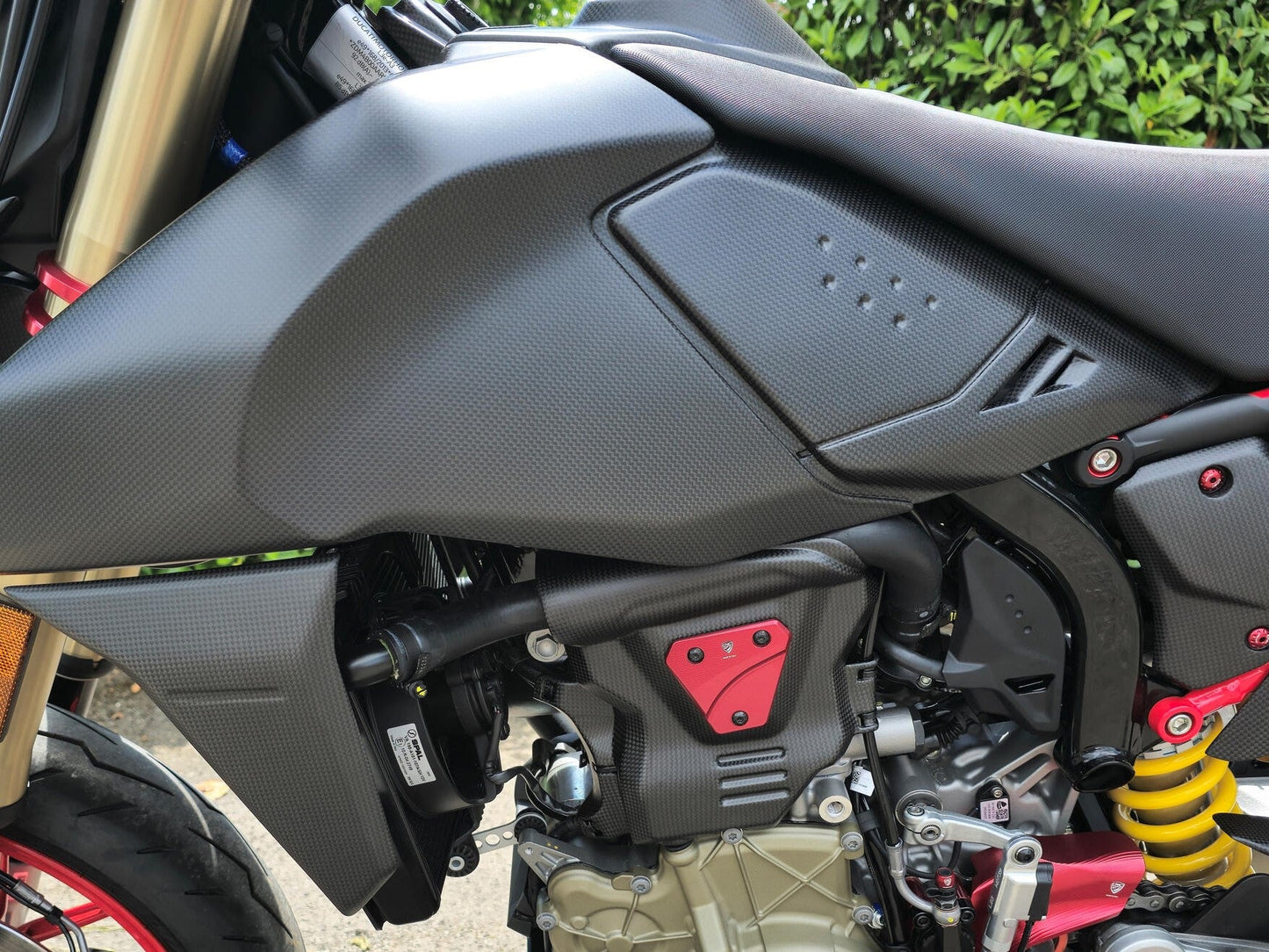 PR100 - CNC RACING Ducati Hypermotard 698 Mono (2024+) Engine Cover Protector (left) – Accessories in the Factory Racing Motorcycle Aftermarket Accessories and Parts Online Shop