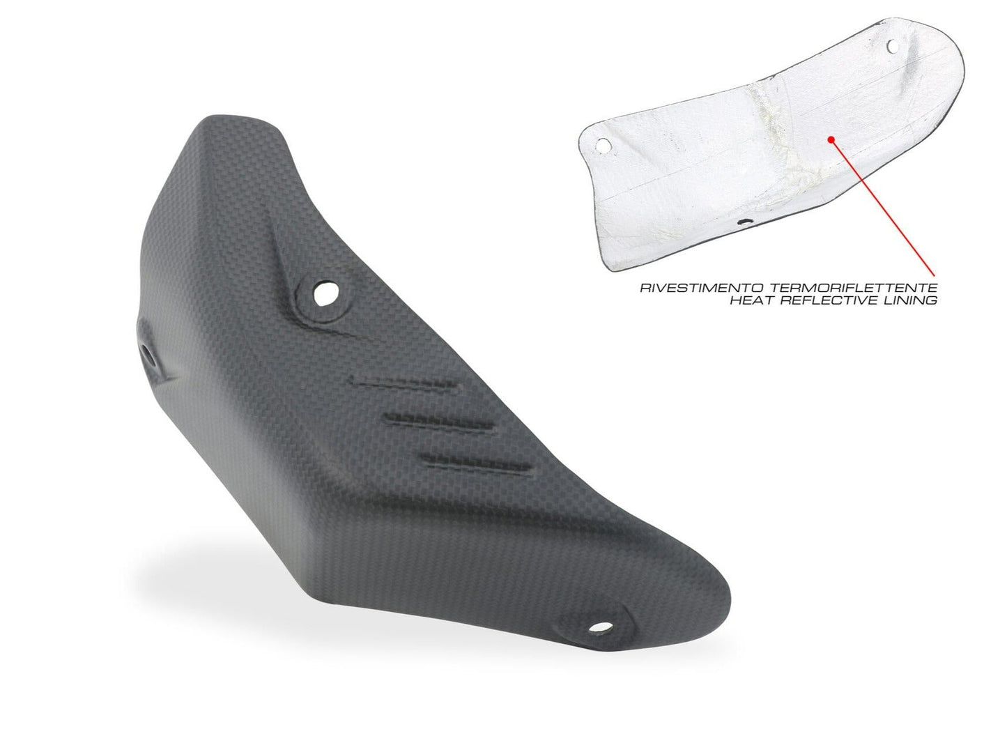 ZA276 - CNC RACING Ducati Hypermotard 698 Mono (2024+) Carbon Exhaust Pipe Rear Heat Guard – Accessories in the Factory Racing Motorcycle Aftermarket Accessories and Parts Online Shop