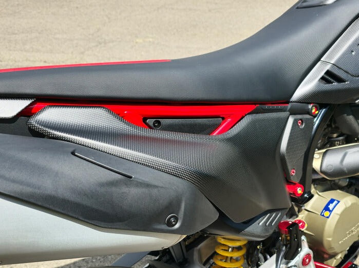 ZA277 - CNC RACING Ducati Hypermotard 698 Mono (2024+) Carbon Rear Subframe Covers – Accessories in the Factory Racing Motorcycle Aftermarket Accessories and Parts Online Shop