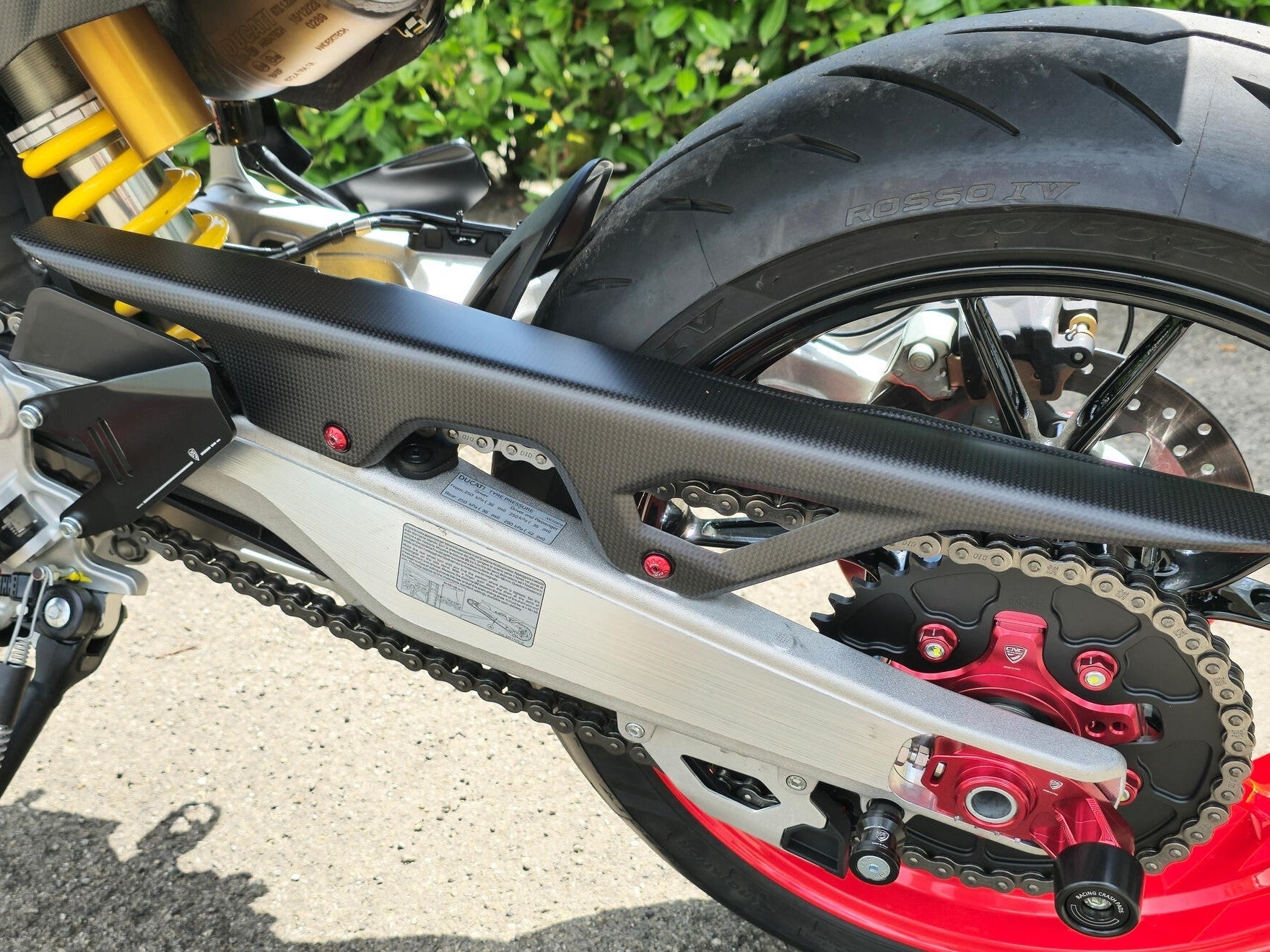 CNC RACING Ducati Hypermotard 698 Mono Chain Guard Screws
