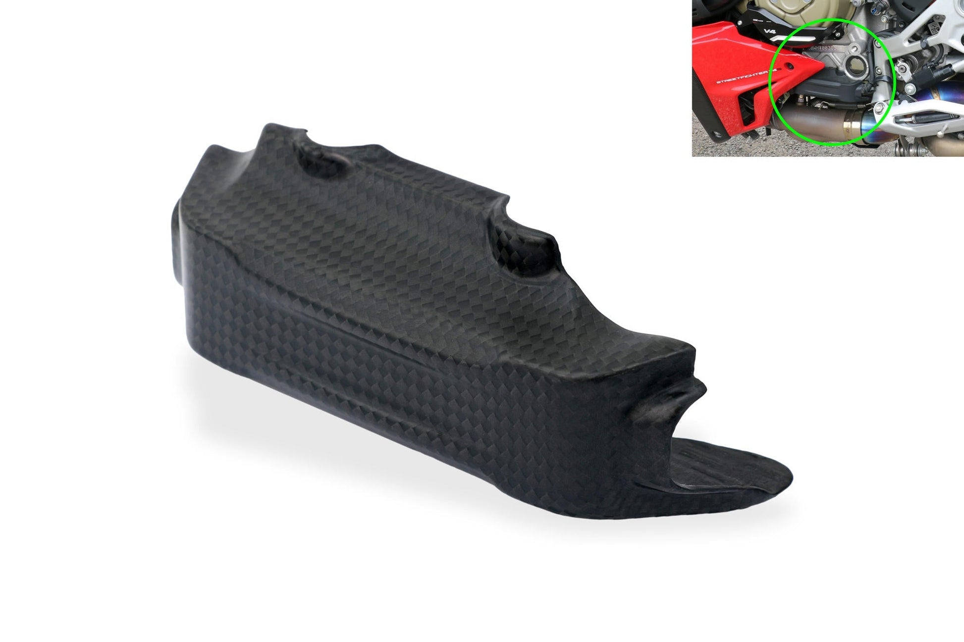 ZA309 - CNC RACING Ducati Streetfighter V4 (2020+) Carbon Quick-shift Cable Cover – Accessories in the Factory Racing Motorcycle Aftermarket Accessories and Parts Online Shop