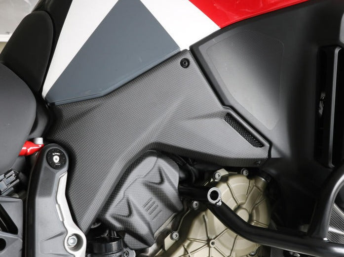 ZA361 - CNC RACING Ducati Multistrada V4 (2021+) Carbon Engine Side Covers – Accessories in the Factory Racing Motorcycle Aftermarket Accessories and Parts Online Shop