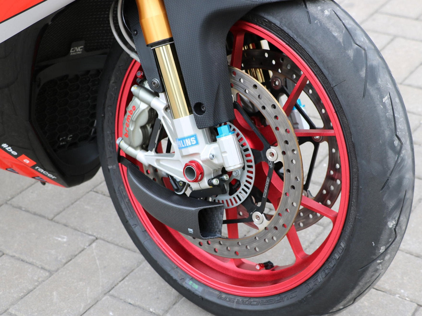 ZA701 - CNC RACING Ducati Streetfighter 1098 Carbon Front Brake Cooling System "GP Ducts" – Accessories in the Factory Racing Motorcycle Aftermarket Accessories and Parts Online Shop