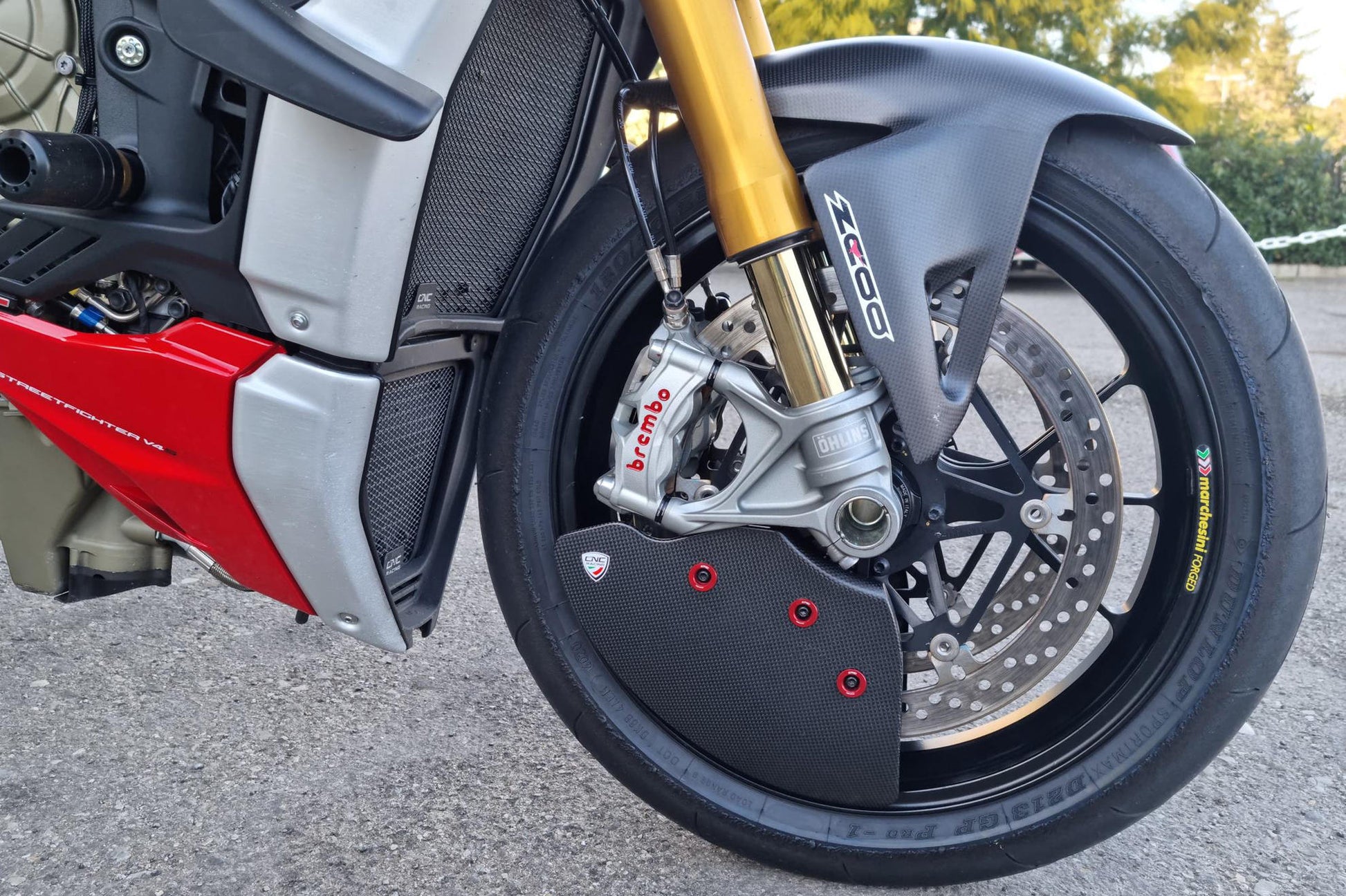 ZA750 - CNC RACING Ducati Streetfighter / Panigale V2 / V4 Carbon Front Brake Cooling System – Accessories in the Factory Racing Motorcycle Aftermarket Accessories and Parts Online Shop