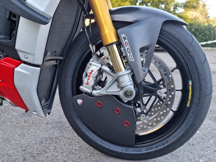CNC RACING ZA750PR Ducati Streetfighter / Panigale V2 / V4 Carbon Front Brake Cooling System (Pramac Edition) – Accessories in the Factory Racing Motorcycle Aftermarket Accessories and Parts Online Shop