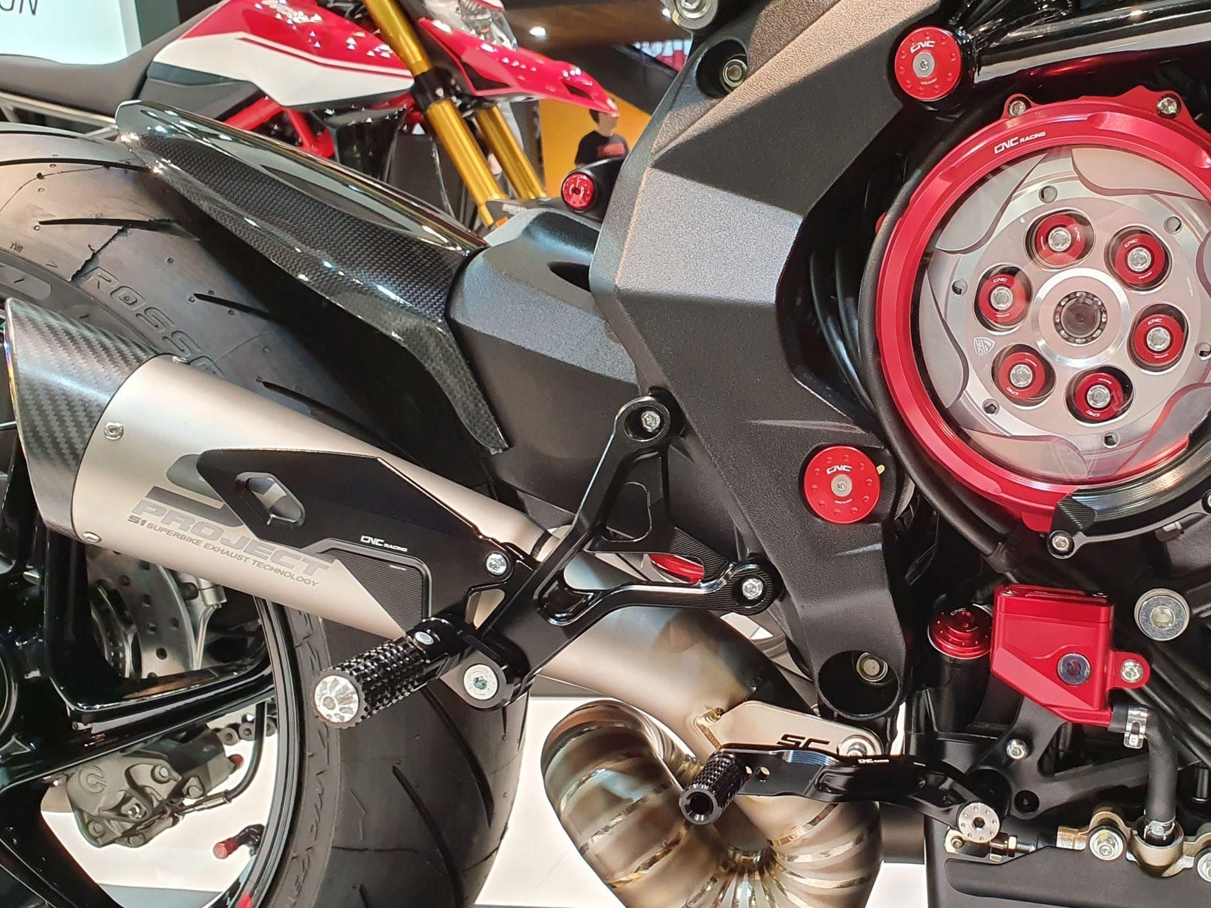 ZA835 - CNC RACING MV Agusta Carbon Rear Fender – Accessories in the Factory Racing Motorcycle Aftermarket Accessories and Parts Online Shop